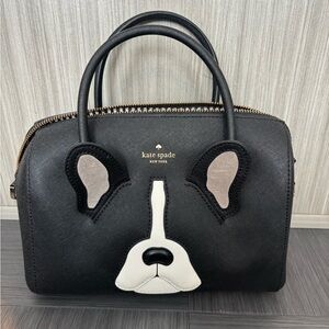 Kate Spade Black and White Dog Satchel